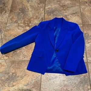 Girls royal blue blazer 9/10 fits like a large
